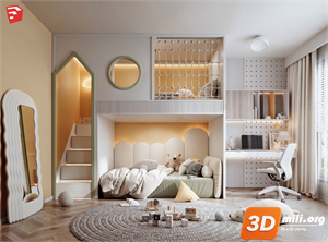 Children Room Scenes Skp FIles 